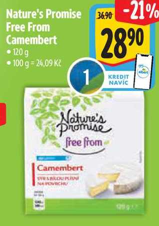 Nature's Promise Free From Camembert, 120 g 