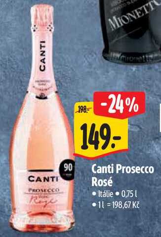 Canti Prosecco Rosé, 0,75 l