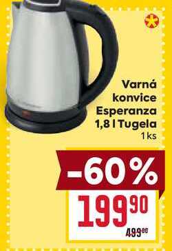 Varná konvice Esperanza 1,8 | Tugela