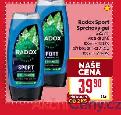 Radox Sport Sprchový gel 225 ml 