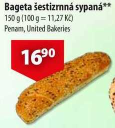 Bageta šestizrnná sypaná, 150 g  