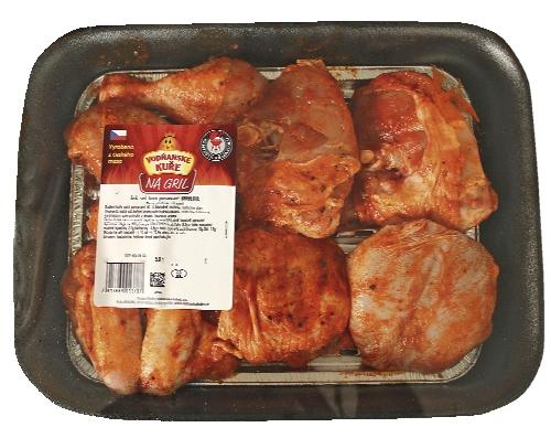 Gril set kuře porcované Barbeque