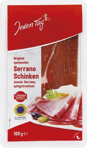 Jeden Tag Serrano šunka, 100 g