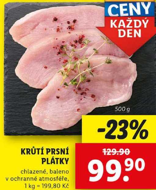 KRŮTÍ PRSNÍ PLÁTKY, 500 g
