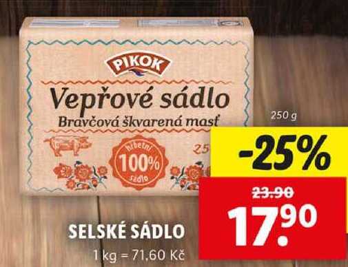 SELSKÉ SÁDLO, 250 g