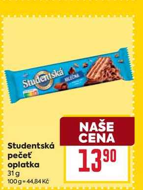 Studentská pečeť oplatka 31 g