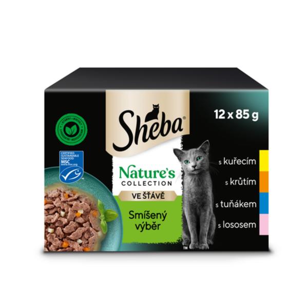 Sheba Nature's collection kapsičky smíšený výběr ve šťávě pro dospělé kočky