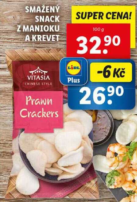 SMAŽENÝ SNACK Z MANIOKU A KREVET, 100 g