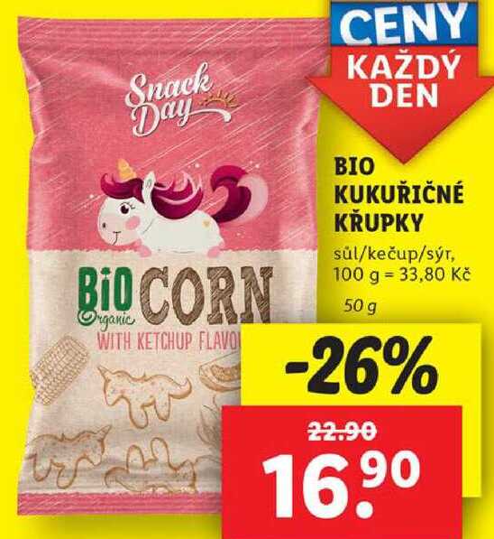 BIO KUKUŘIČNÉ KŘUPKY, 50 g