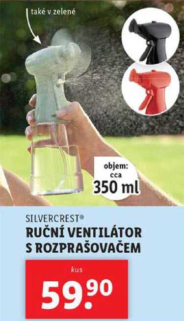 RUČNÍ VENTILÁTOR S ROZPRAŠOVAČEM 
