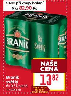 Braník světlý 6x0,51, plech