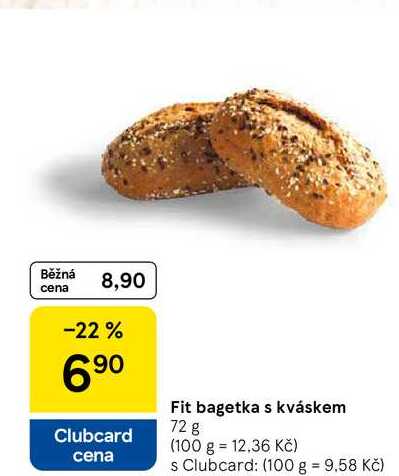 Fit bagetka s kváskem, 72 g 