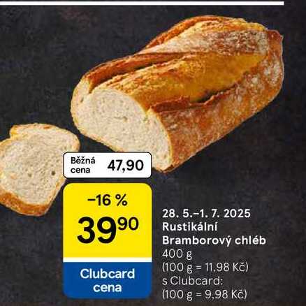 Rustikální Bramborový chléb, 400 g 