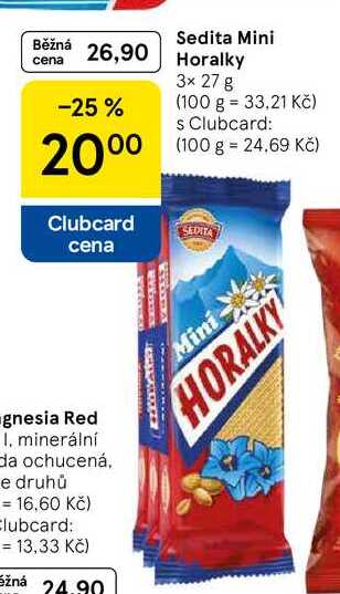Sedita Mini Horalky, 3× 27 g 