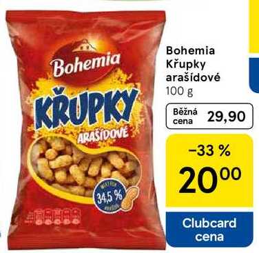 Bohemia Křupky arašídové, 100 g