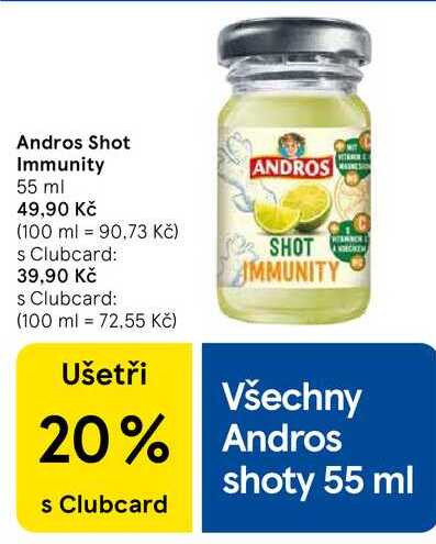 Andros Shot Immunity, 55 ml 