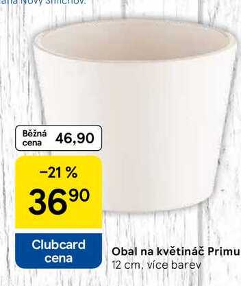 Obal na květináč Primu, 12 cm, více barev  