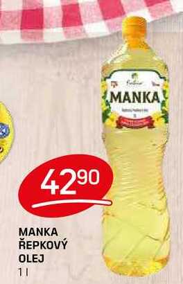 MANKA ŘEPKOVÝ OLEJ 1l