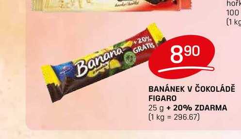 BANÁNEK V ČOKOLÁDĚ FIGARO 25 g
