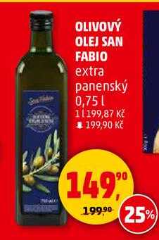 OLIVOVÝ OLEJ SAN FABIO extra panenský, 0,75 l