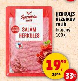 HERKULES ŘEZNÍKŮV TALÍŘ krájený, 100 g