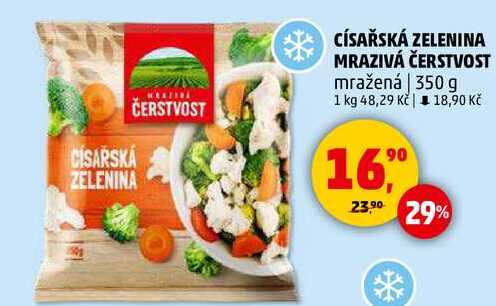 CÍSAŘSKÁ ZELENINA MRAZIVÁ ČERSTVOST mražená, 350 g