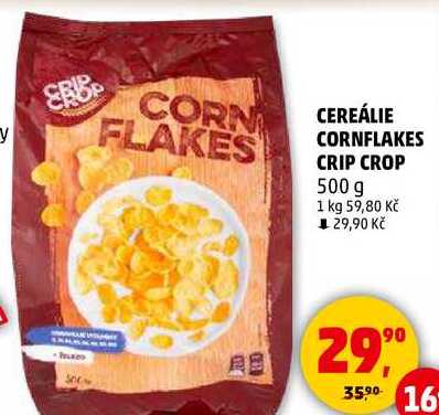 CEREÁLIE CORNFLAKES CRIP CROP, 500 g 