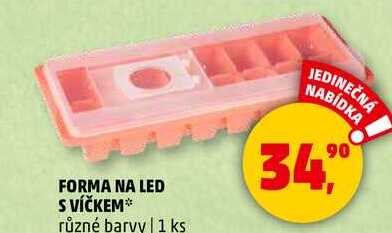 FORMA NA LED S VÍČKEM různé barvy, 1 ks 
