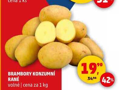 BRAMBORY KONZUMNÍ RANÉ, 1 kg