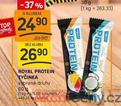 ROYAL PROTEIN TYČINKA vybrané druhy 60 g