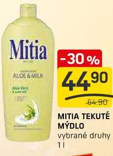 MITIA TEKUTÉ MÝDLO vybrané druhy 1l 