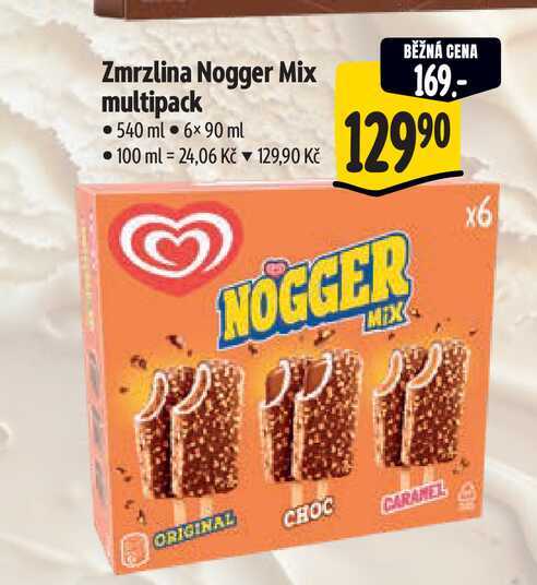 Zmrzlina Nogger Mix multipack  540 ml  