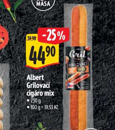  Albert Grilovací cigáro mix  230 g  