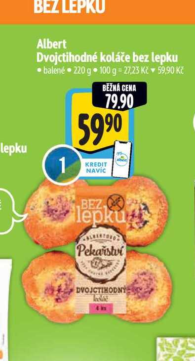  Albert Dvojctihodné koláče bez lepku  220 g