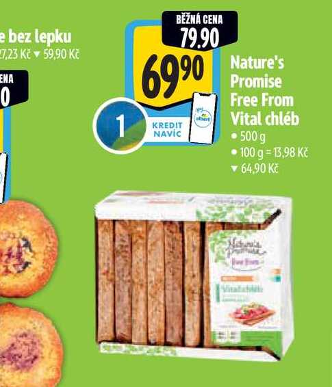   Nature's Promise Free From Vital chléb  500 g 