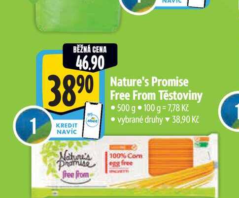  Nature's Promise Free From Těstoviny 500 g