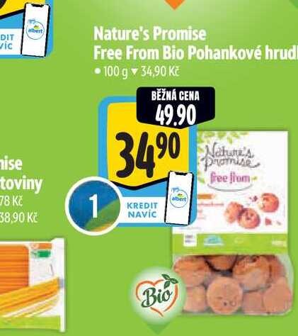   Nature's Promise Free From Bio Pohankové hrudky 100 g 