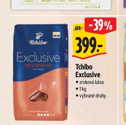  Tchibo Exclusive zrnková káva 1kg  