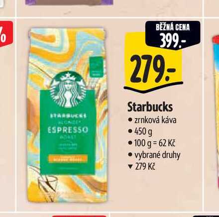   Starbucks  zrnková káva 450 g 