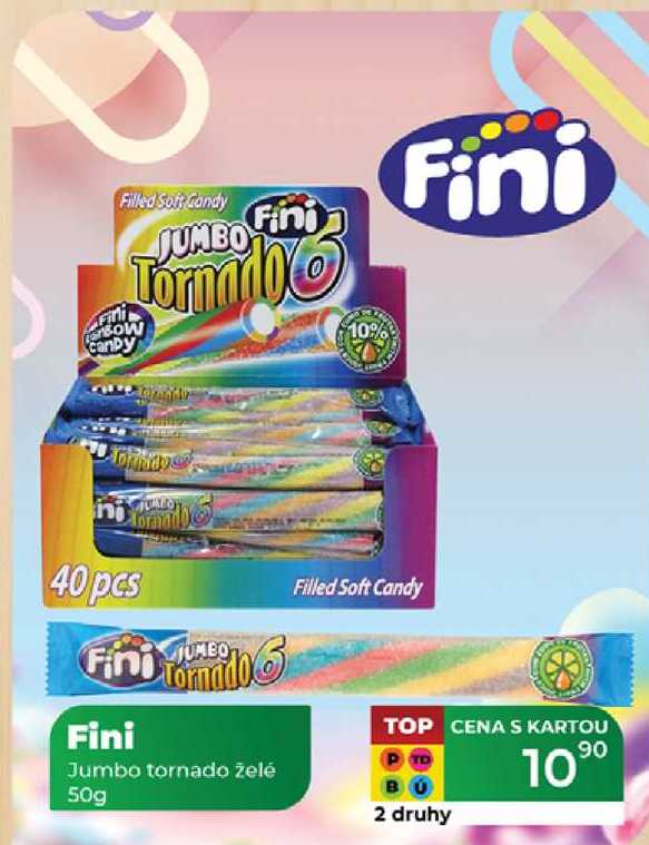 Fini JUMBO Jumbo tornado želé 50g  