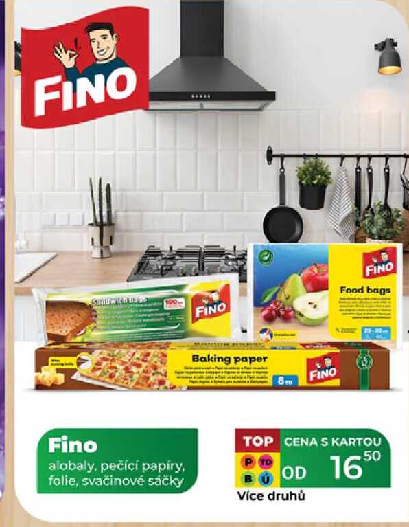 Fino alobaly, pečící papíry, folie, svačinové sáčky 