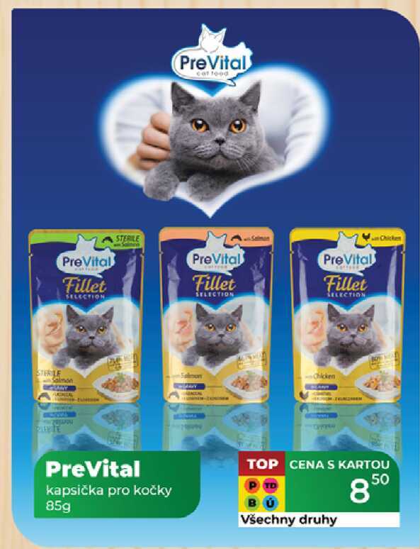 PreVital kapsička pro kočky 85g 