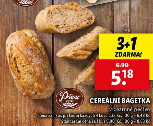 CEREÁLNÍ BAGETKA, 80 g