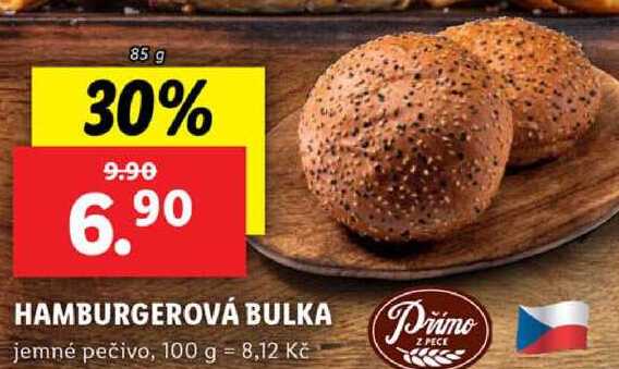 HAMBURGEROVÁ BULKA, 85 g