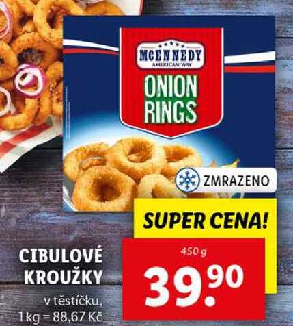 CIBULOVÉ KROUŽKY, 450 g