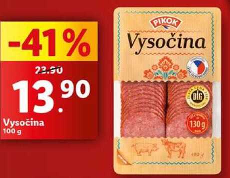 Vysočina, 100 g