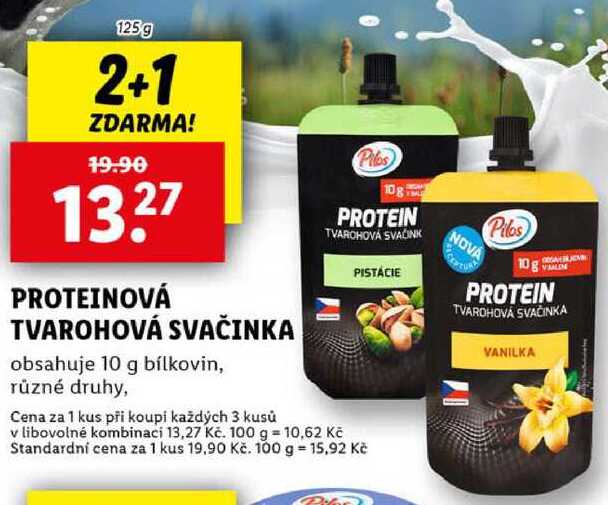 PROTEINOVÁ TVAROHOVÁ SVAČINKA, 125 g