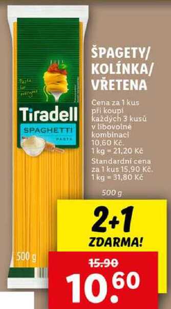 ŠPAGETY/KOLÍNKA/VŘETENA, 500 g