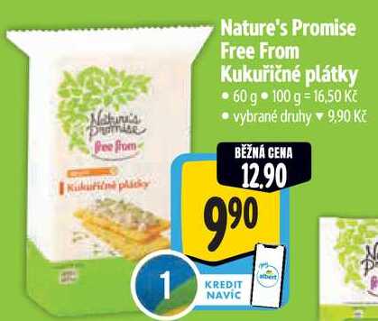 Nature's Promise Free From Kukuřičné plátky, 60 g 