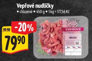 Vepřové nudličky, 450 g